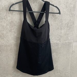 Lululemon Athletica Black Cross-Back Tank